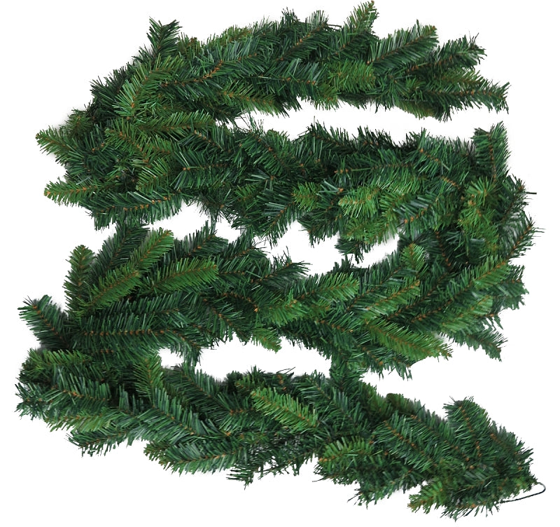 Hometown Holidays 07007 Tillamook Fir Christmas Garland, 9 ft L, Green