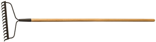 Garant LBR14 Bow Rake, 14 in W Head, 14-Tine, Steel Head, 51 in L Handle