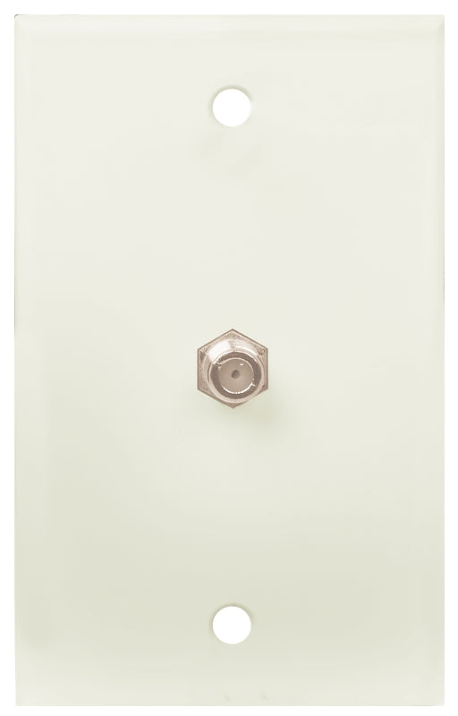 Voxx CVH61Z Wallplate, 1-Gang, White, Flush