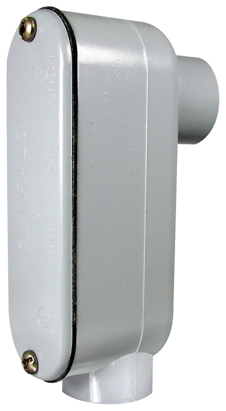 Kraloy LB10 Access Fitting, 1 in Hub, PVC