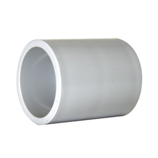 Kraloy 020003 Conduit Coupling, 1 in Hub, 1.6 in Dia, 1.9 in L, PVC