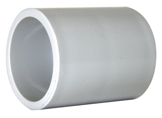 Kraloy 020001 Conduit Coupling, 1/2 in Hub, 1.1 in Dia, 1.4 in L, PVC