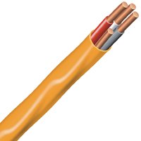 Romex 47181333 Building Wire, 10 AWG Wire, 3 -Conductor, 10 m L, Copper Conductor, PVC Insulation, Nylon Sheath